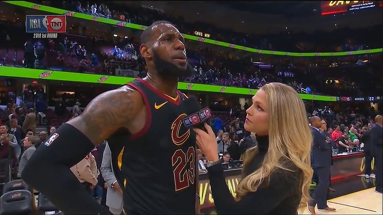 LeBron emotional reaction