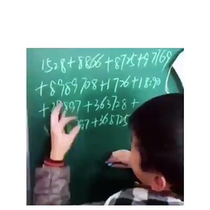 Amazing math skills