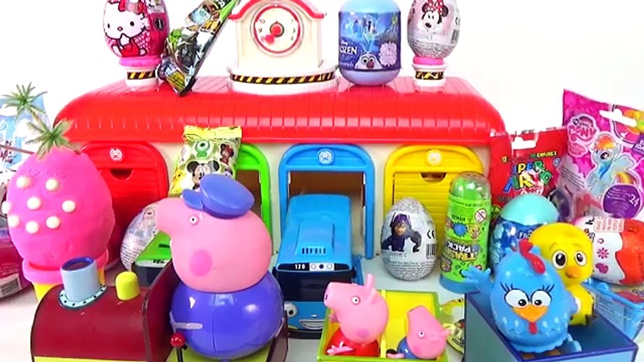 Peppa Pig e George Galinha Pintadinha na Garagem do Tayo ! Em Portugues