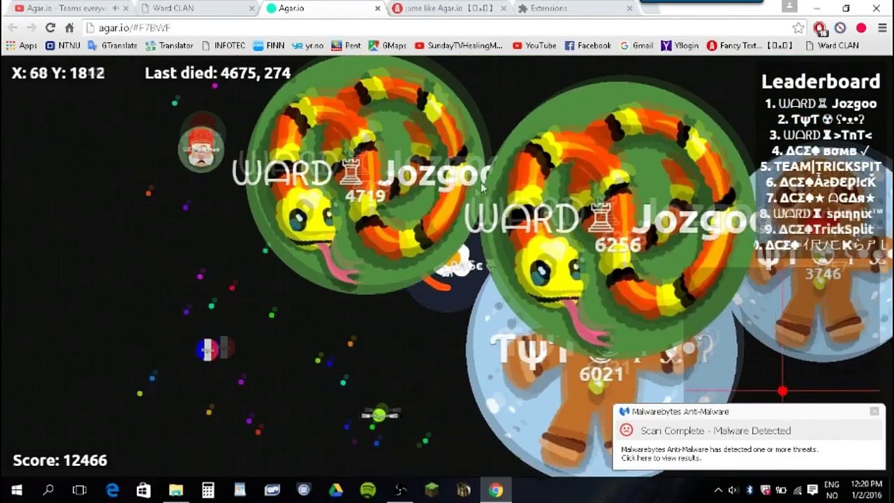 Agar.io  Best moments