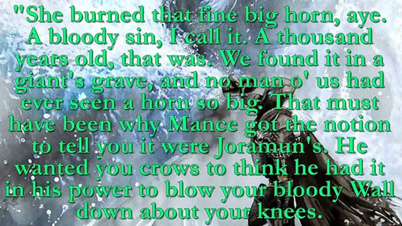 HORN OF WINTER THEORY (Game of Thrones) Season 7