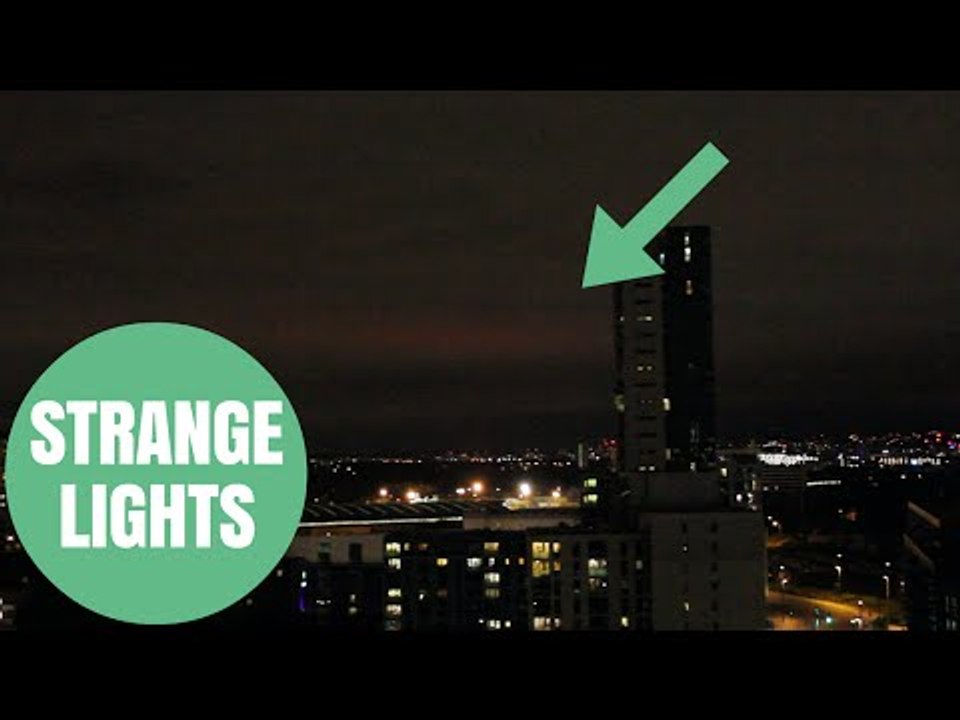 Unexplained lights appear in the night sky above London