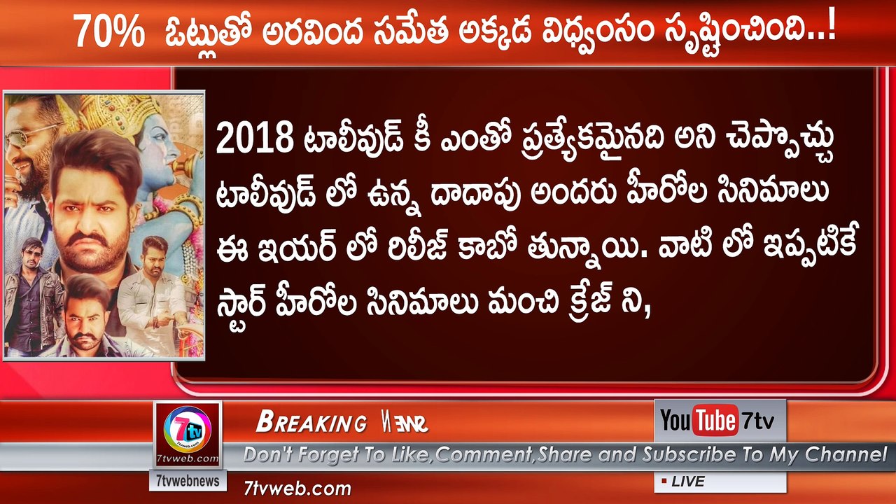 70% Votes in aravinda sametha