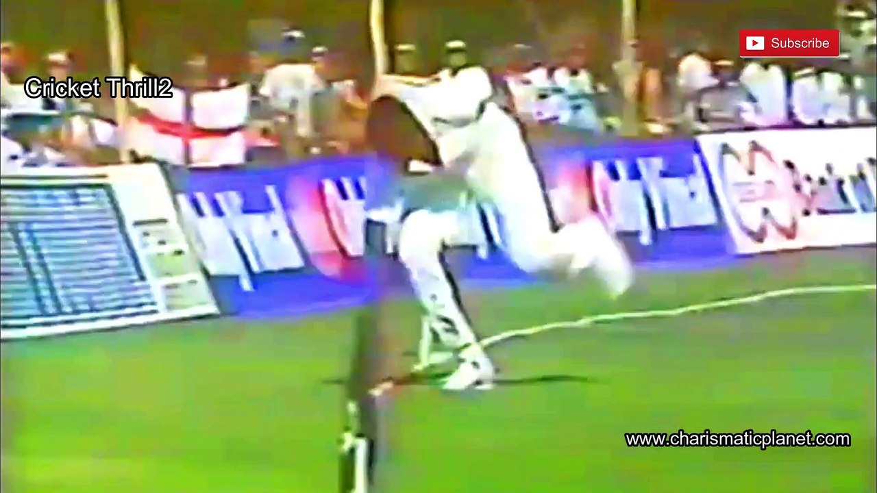 Bill Athey 2 Stunning Sweep Shots and Out on Third One vs WI at Jaipur in 1987 World Cup
