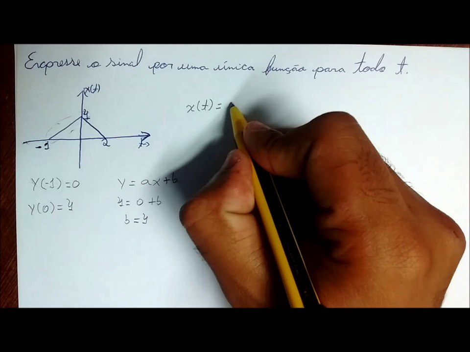 Sinais e Sistemas -  Função Degrau - Exercícios Resolvidos 3