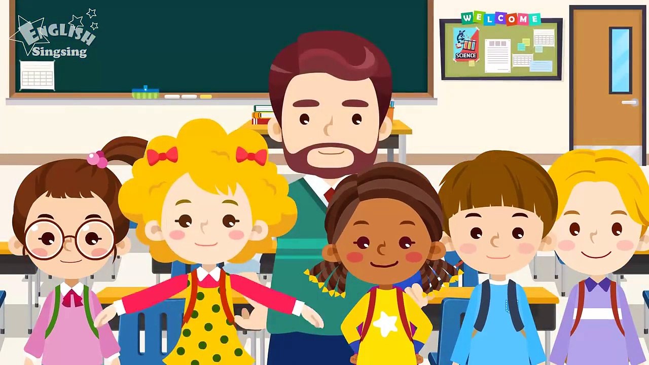 Kids vocabulary Theme "School" - School, School Subjects, School Supplies - Words Theme collection