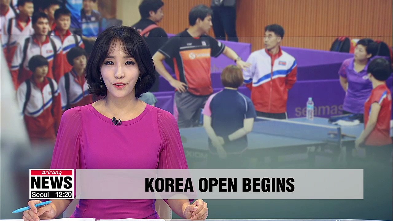 International Table Tennis Korea Open begins on Tuesday