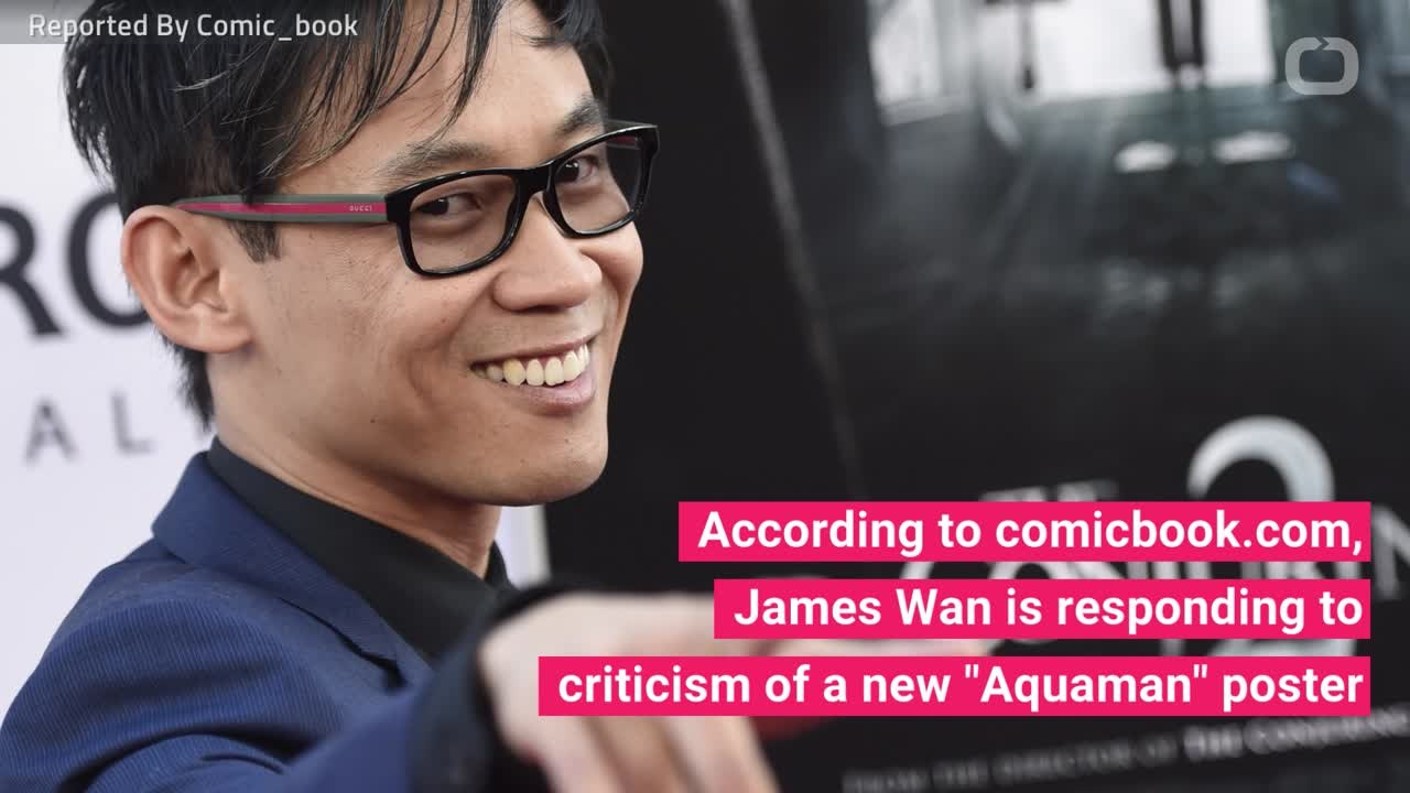 Director James Wan Explains Dry "Aquaman" On Poster