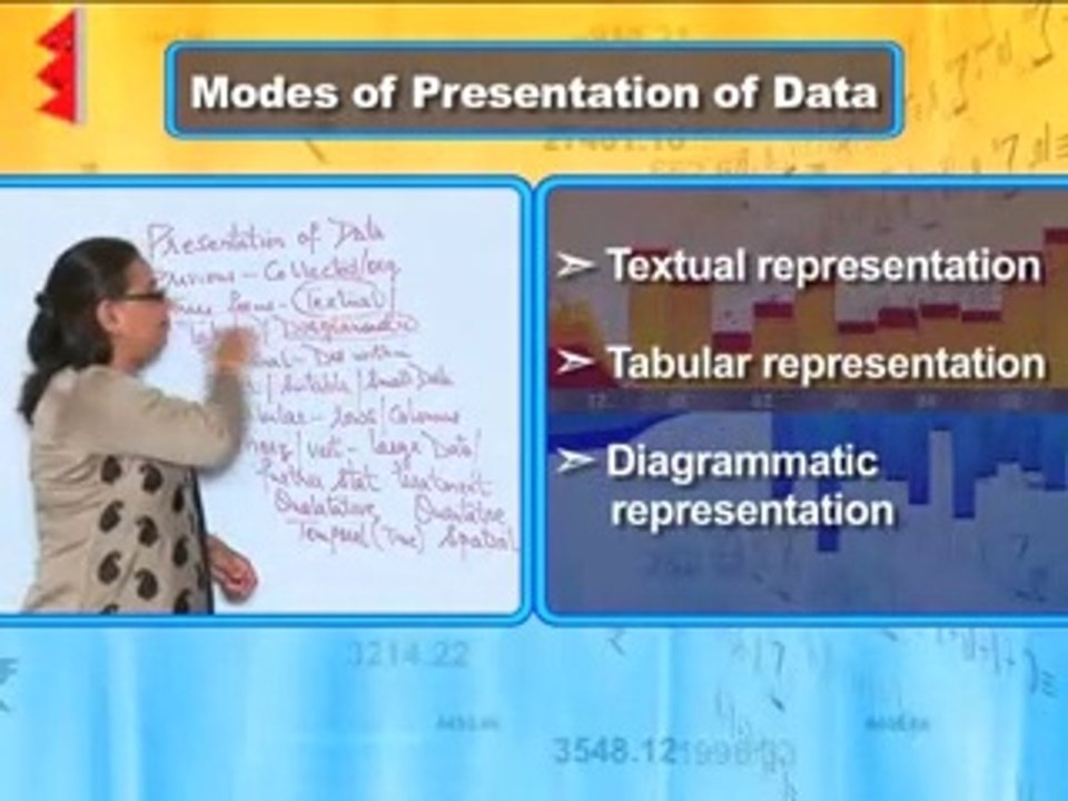 Presentation of Data in Statistics
