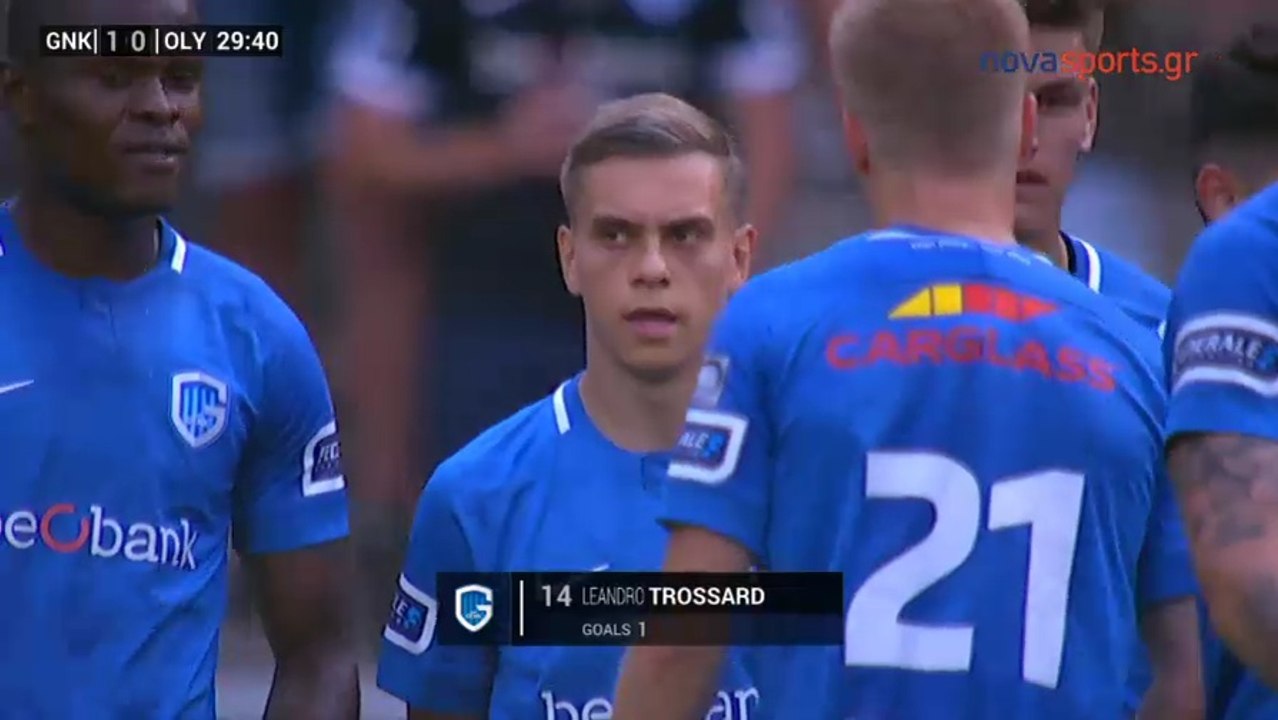 1-0 Leandro Trossard Goal - KRC Genk 1-0 Olympiakos - 21.07.2018 [HD]