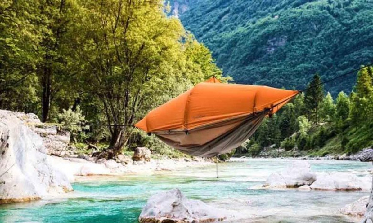 أرجوحة تتحول إلى خيمة في ثواني... مثالية للنزهات في الطبيعة