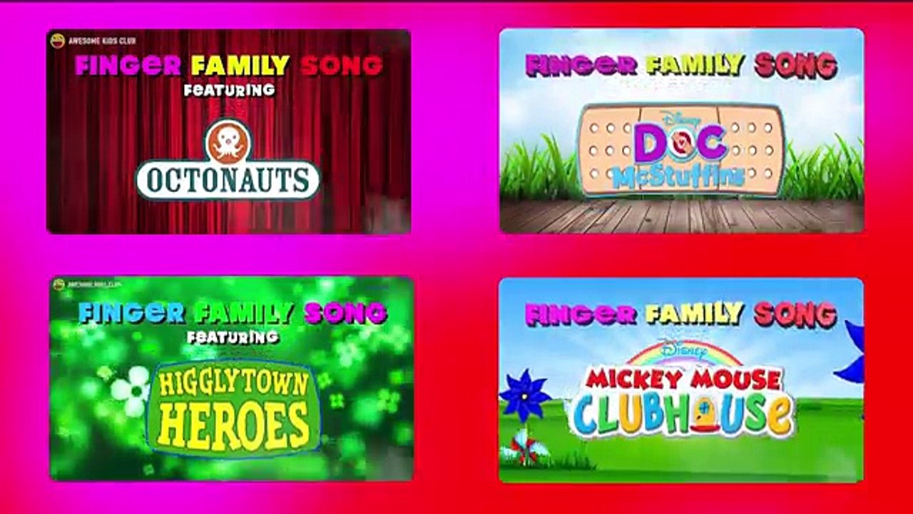 Disney Jr. TV Shows 4K Video Finger Family Songs