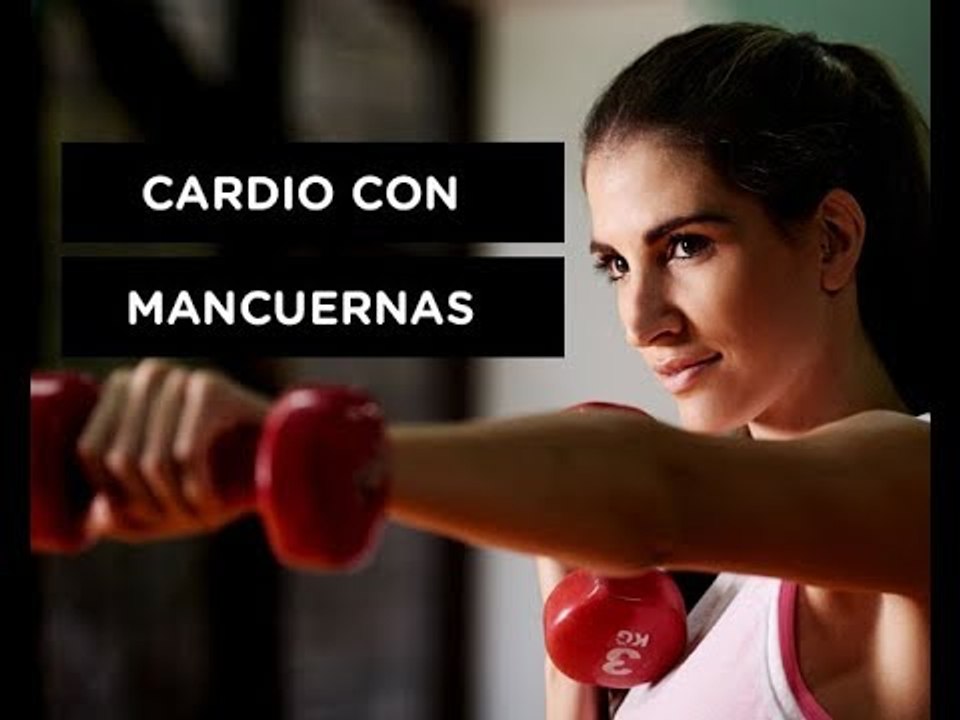 10 ejercicios de cardio con mancuernas