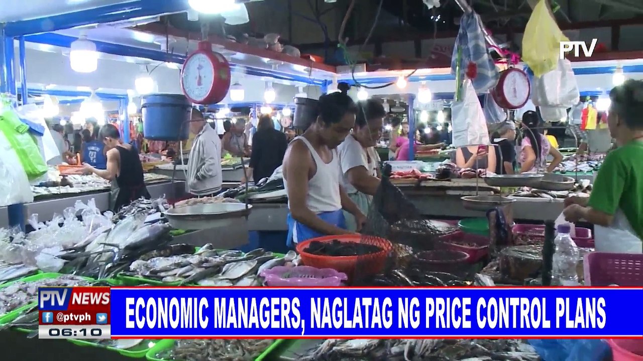 Economic managers, naglatag ng price control plans