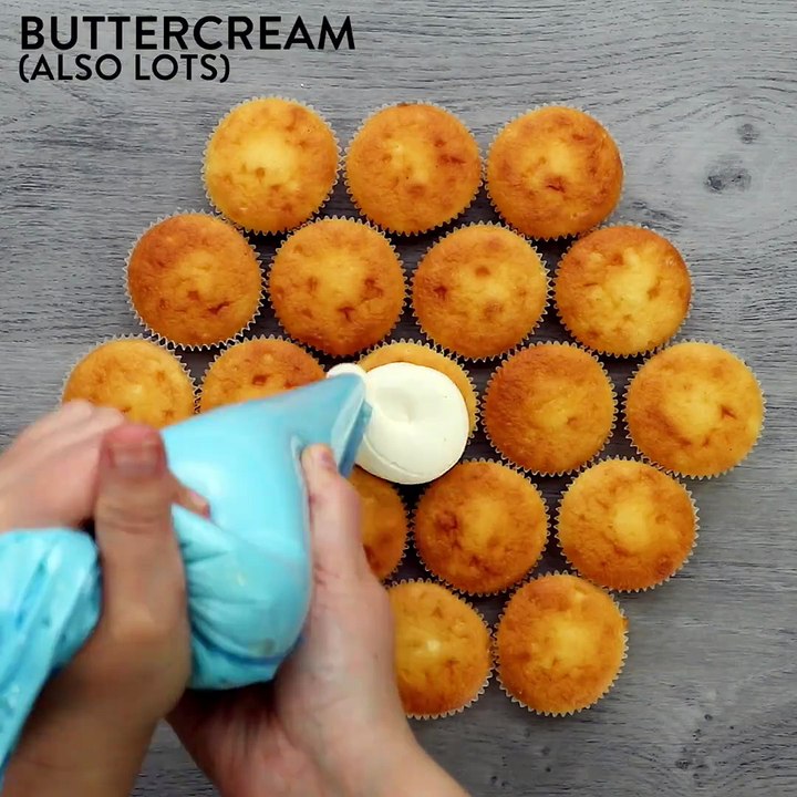 What's this?! What's this!? There's cupcakes everywhere! 