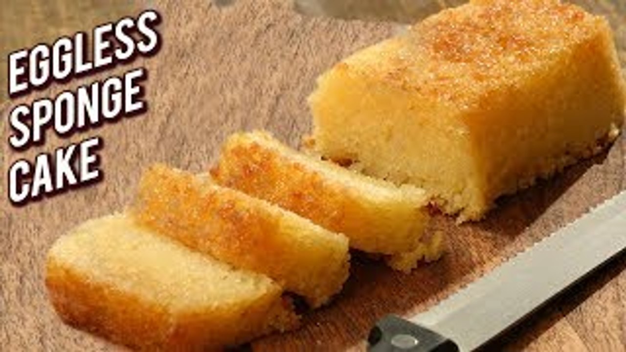 Basic Sponge Cake Recipe - Homemade Eggless Sponge Cake - Baking Recipe For Beginners - Bhumika