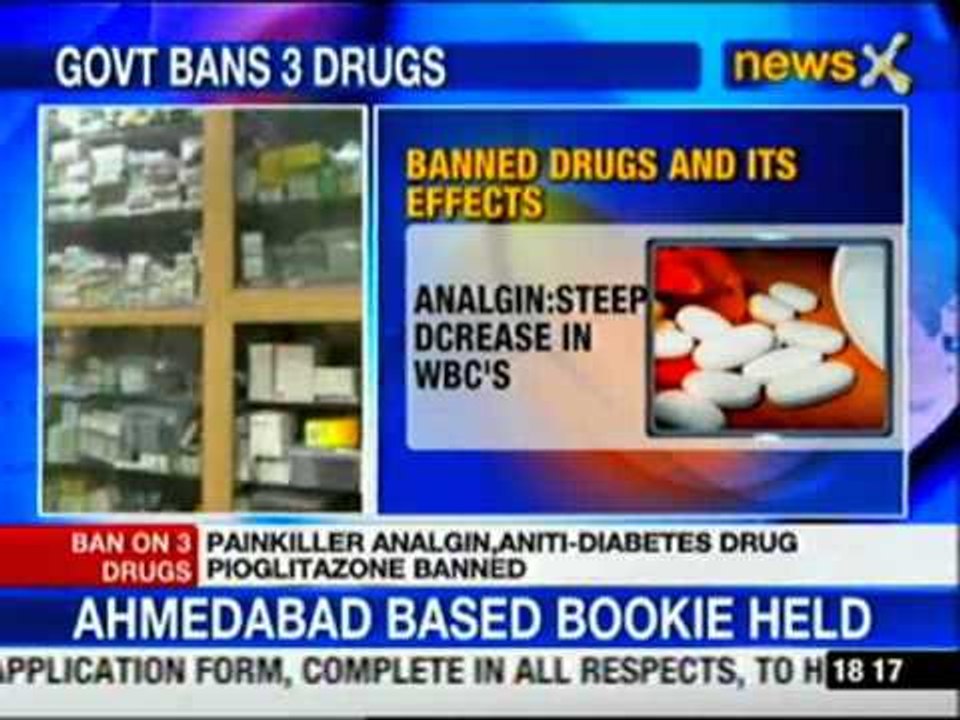 NewsX: Govt bans painkiller Analgin