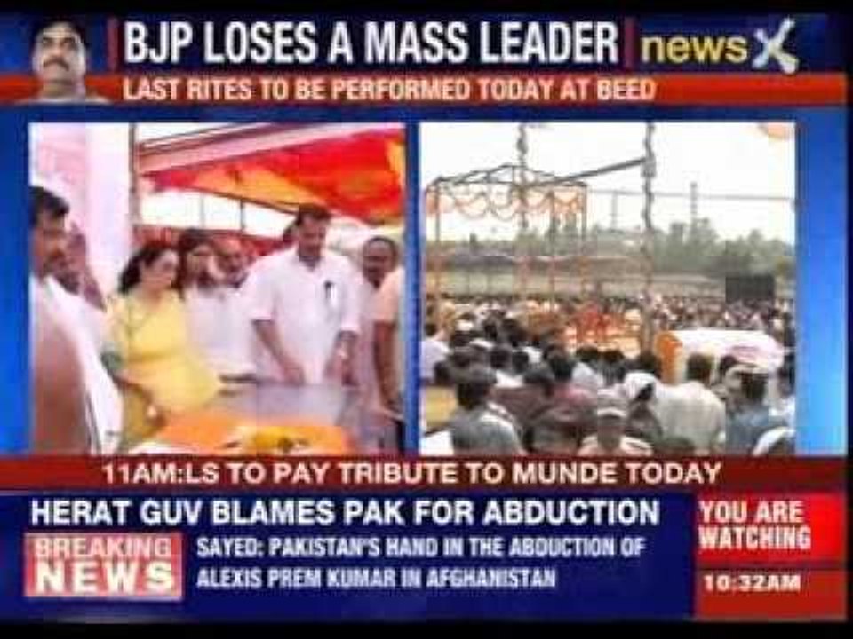 Nation mourns Gopinath Munde's death