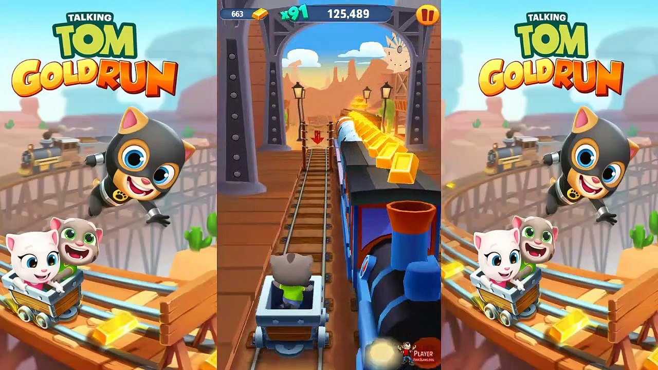 Talking Tom Gold Run - Mining Cart Ride (New Update)﻿