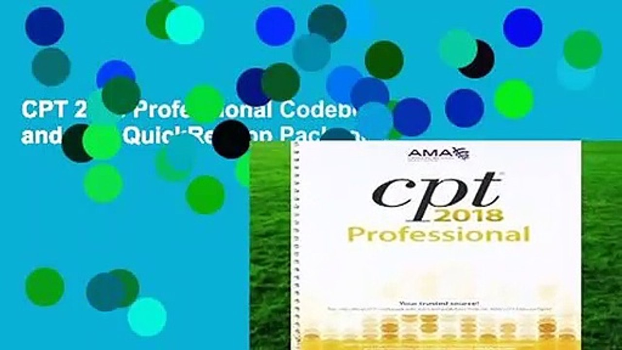 CPT 2018 Professional Codebook and CPT QuickRef app Package