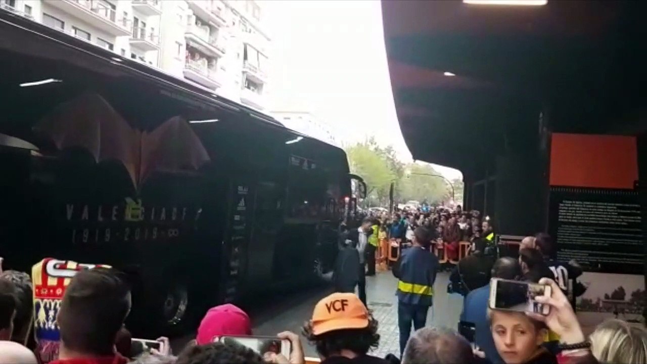 Valencia - Real Madrid: Llegada a Mestalla del Valencia