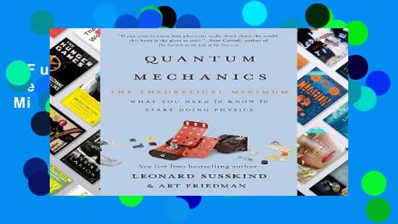 Full E-book  Quantum Mechanics: The Theoretical Minimum  For Kindle