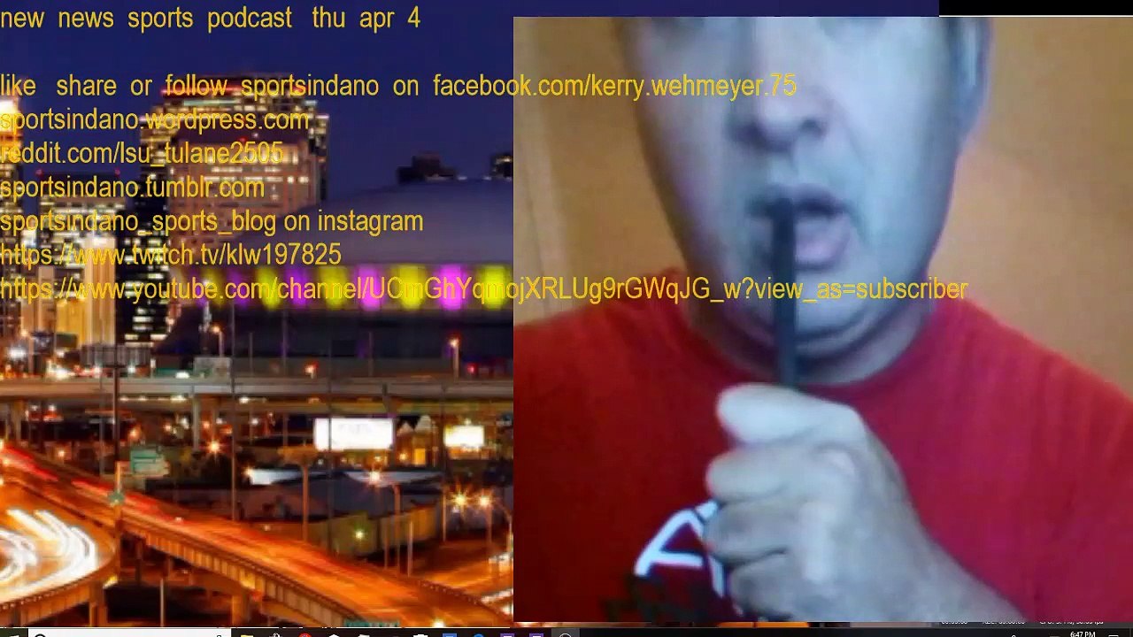 new  news sports podcast  thu  apr 4