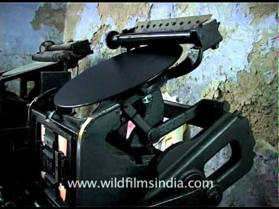 Old printing press that is still used in India