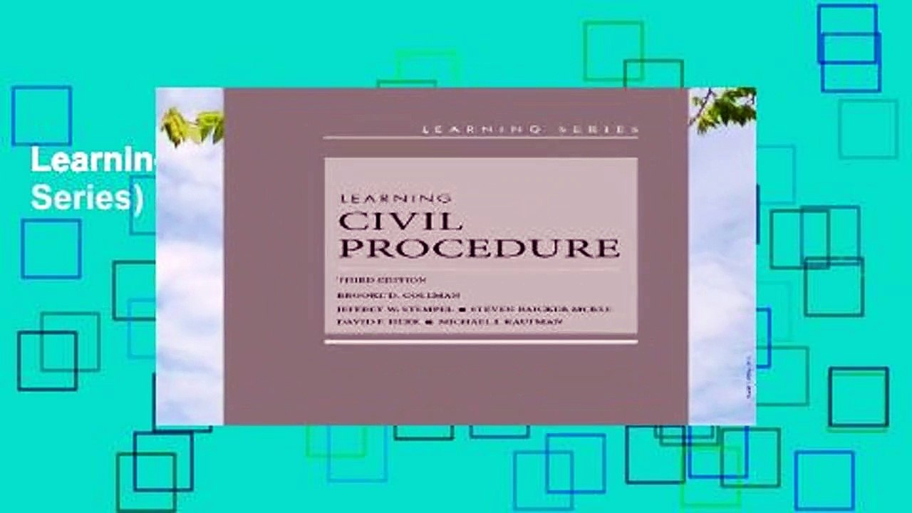 Learning Civil Procedure (Learning Series)