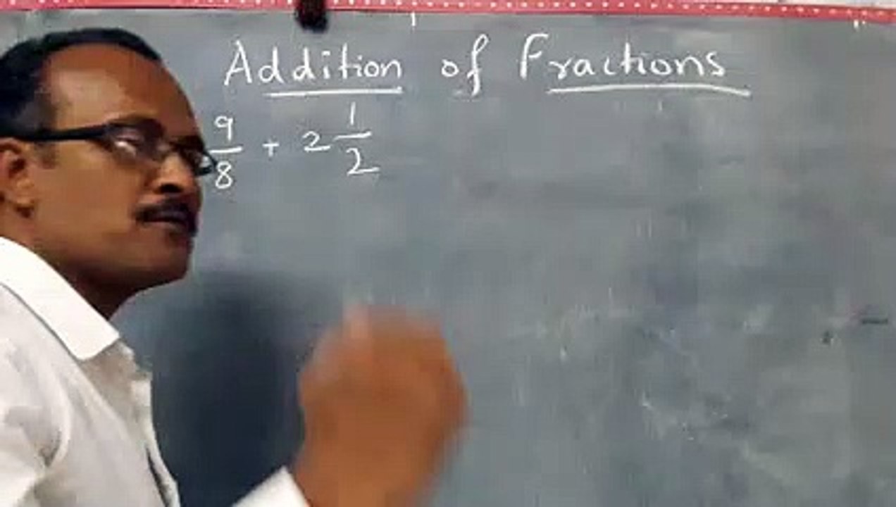 ADDITION of  fractions