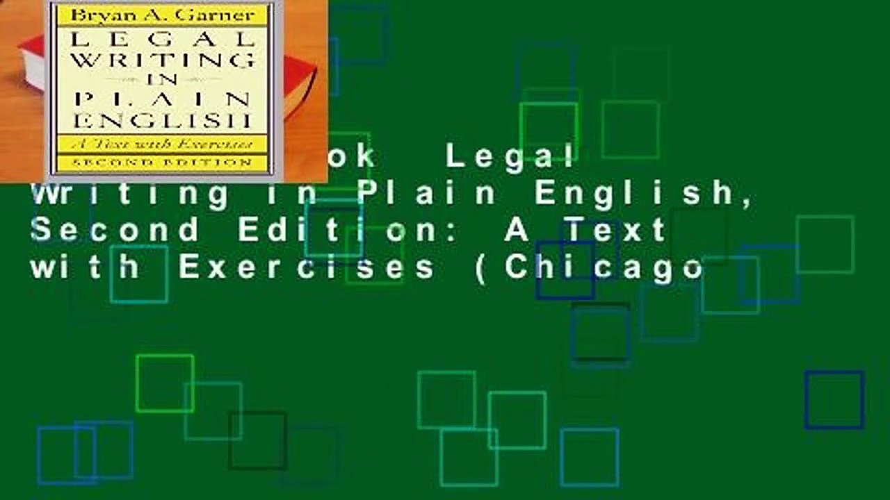 Full E-book  Legal Writing in Plain English, Second Edition: A Text with Exercises (Chicago