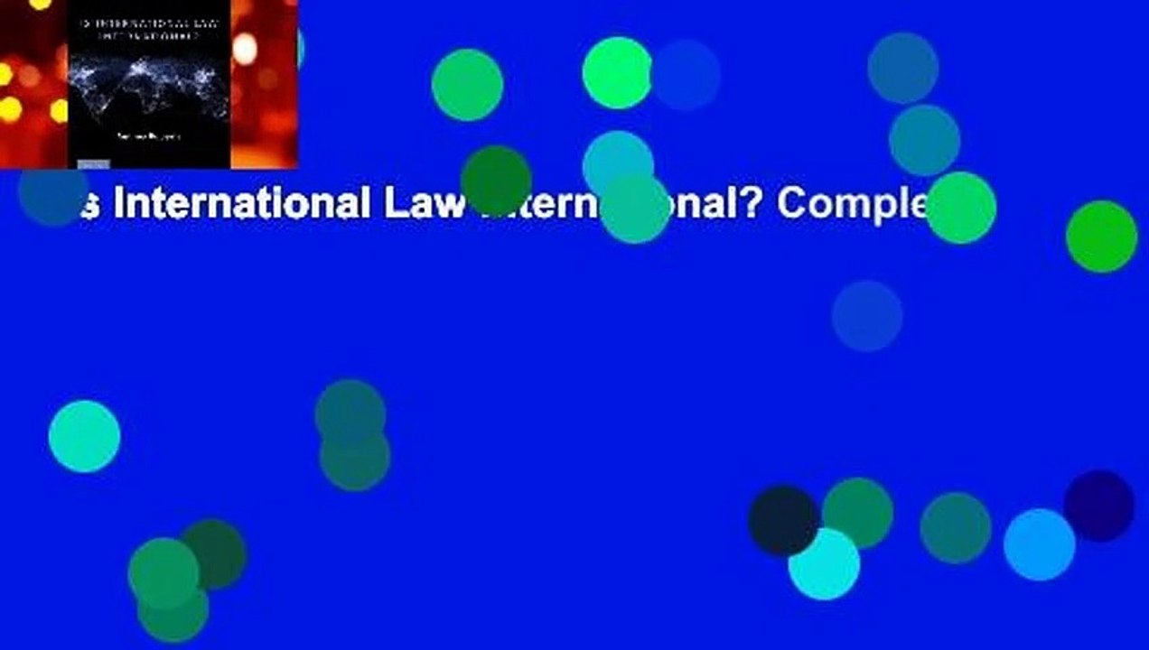 Is International Law International? Complete
