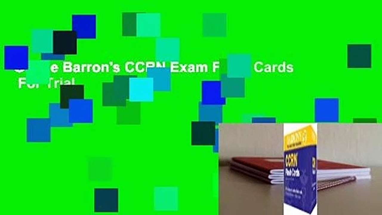 Online Barron's CCRN Exam Flash Cards  For Trial