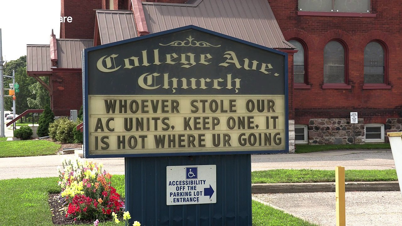 Canada church has hilarious threat to air conditioning thieves during heatwave