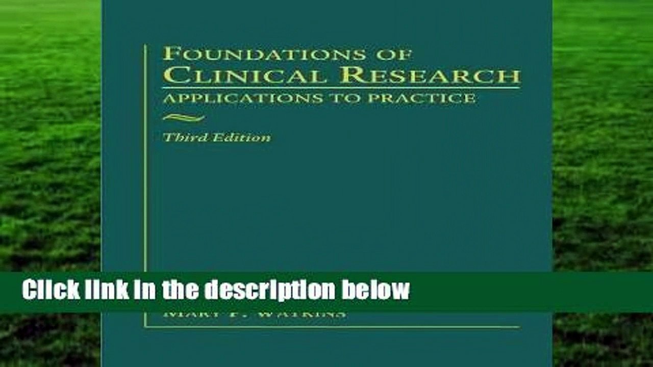 Foundations of Clinical Research  For Kindle