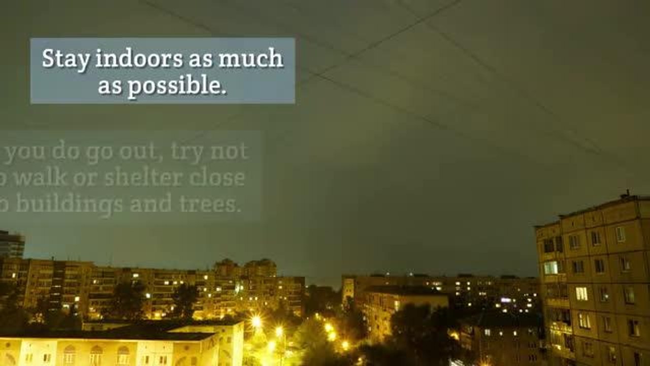 How to stay safe in a storm