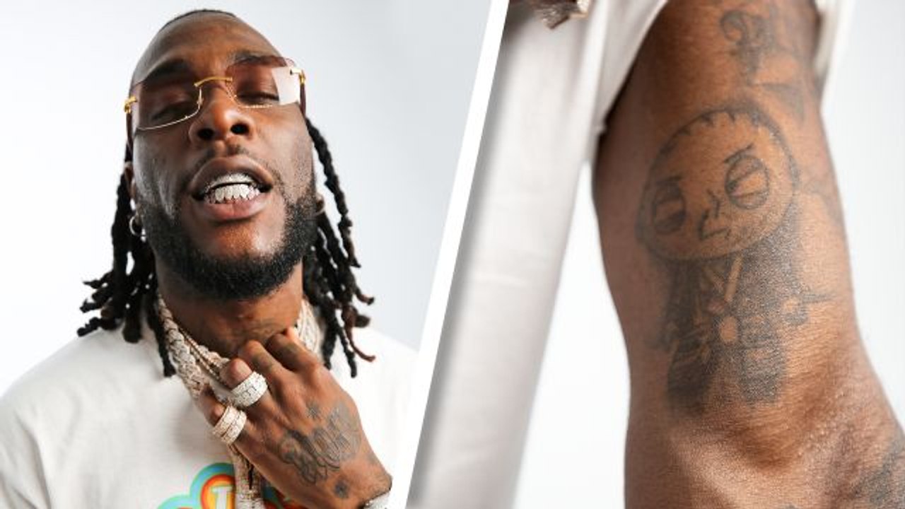 Burna Boy Breaks Down His Tattoos