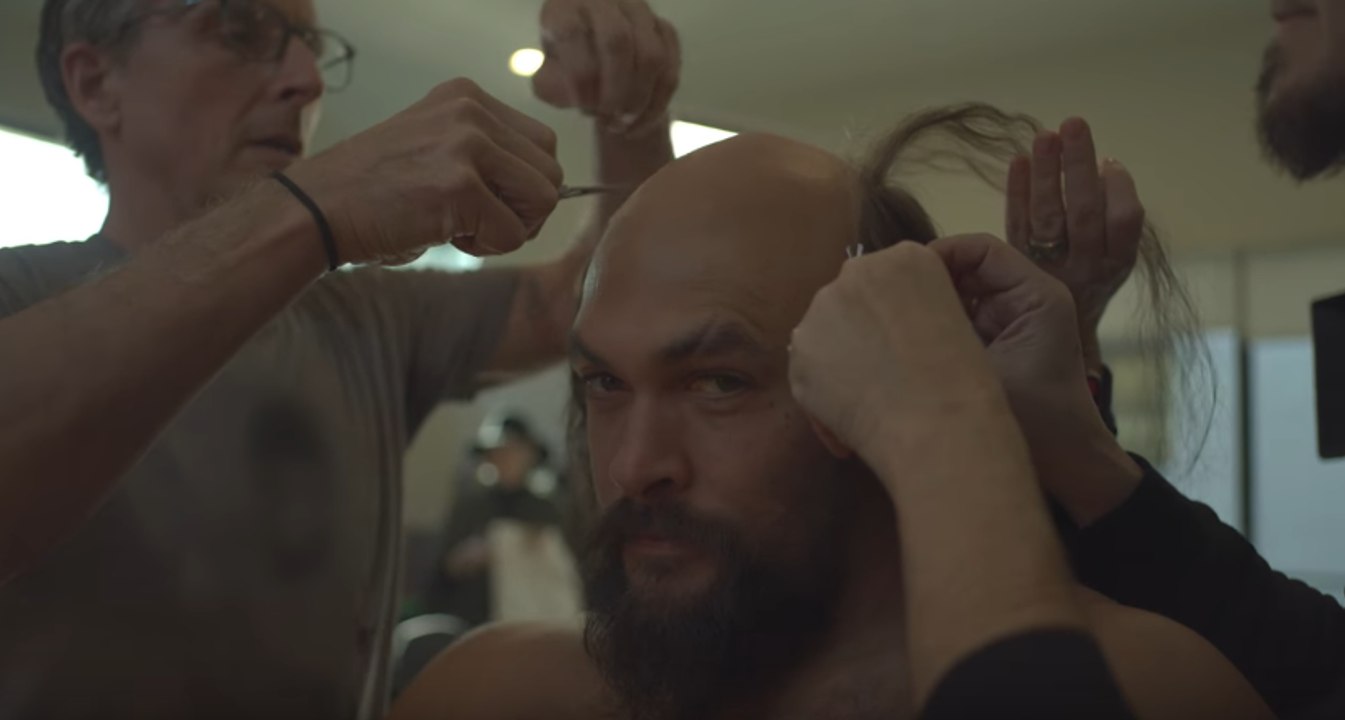 Jason Momoa bald - "Comfortable" Behind The Scenes- Rocket Mortgage