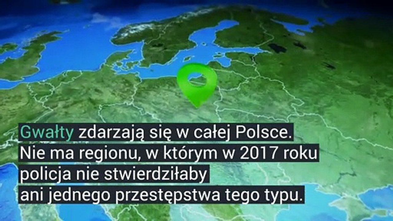 W tych województwach jest najwięcej gwałtów.