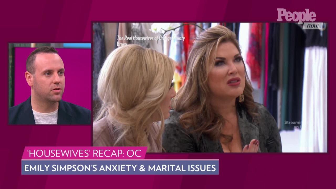 'RHOC' Recap: Emily Simpson Has Anxiety Attack as She Opens Up About Marital Problems