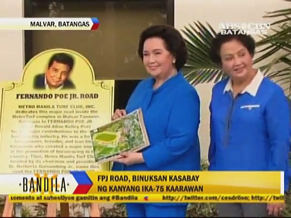 FPJ Road, Binuksan Kasabay ng Kanyang Ika-75 Kaarawan