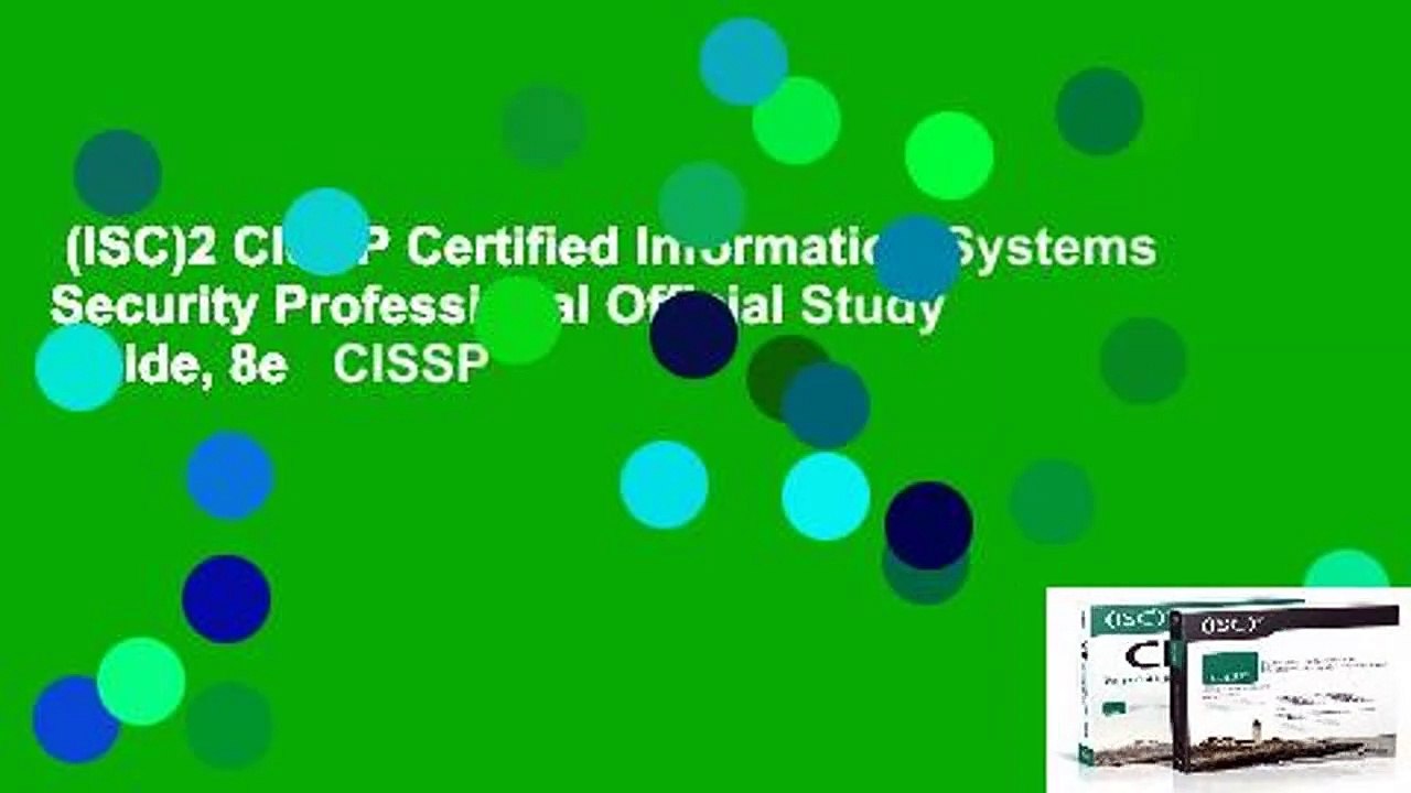 (ISC)2 CISSP Certified Information Systems Security Professional Official Study Guide, 8e   CISSP