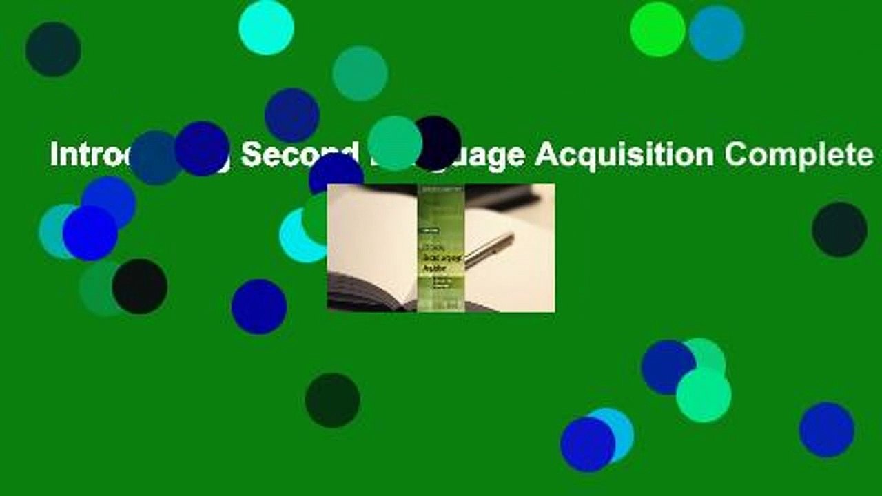 Introducing Second Language Acquisition Complete