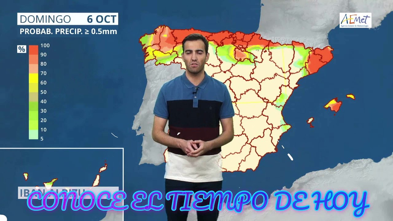 Conoce El Tiempo de Hoy Domingo 6 de Octubre de 2019