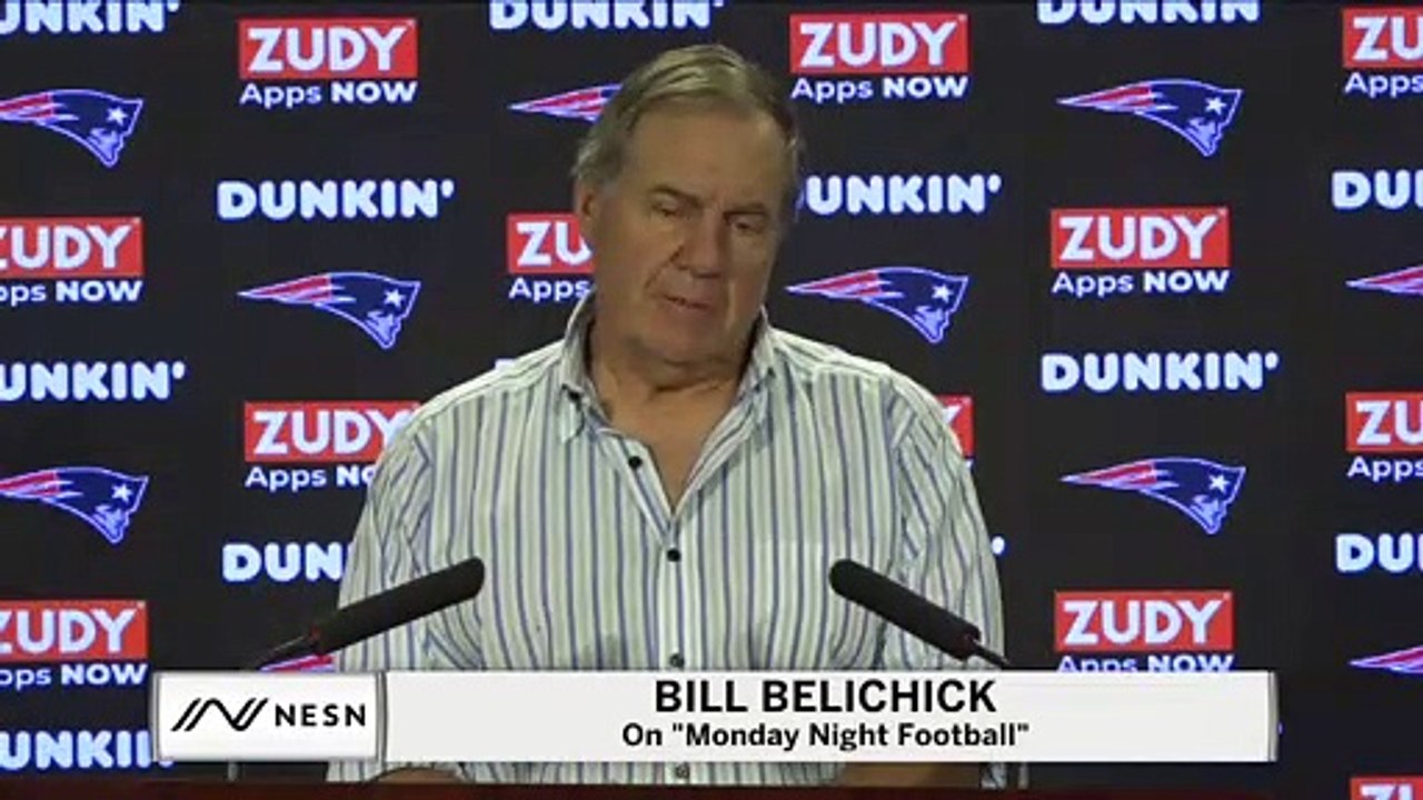 Bill Belichick Gives Bill Belichick Response About "Monday Night Football"
