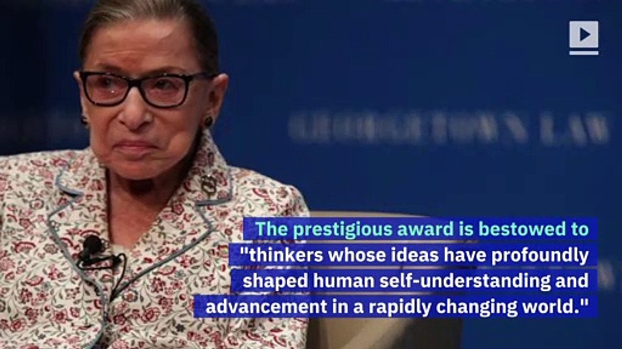 Ruth Bader Ginsburg Awarded $1 Million 'Thinkers' Prize