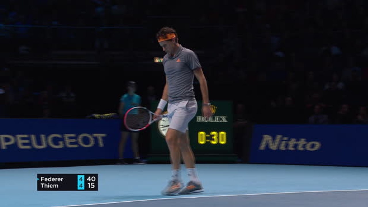 Thiem Defeats Federer in Straight Sets at ATP Finals