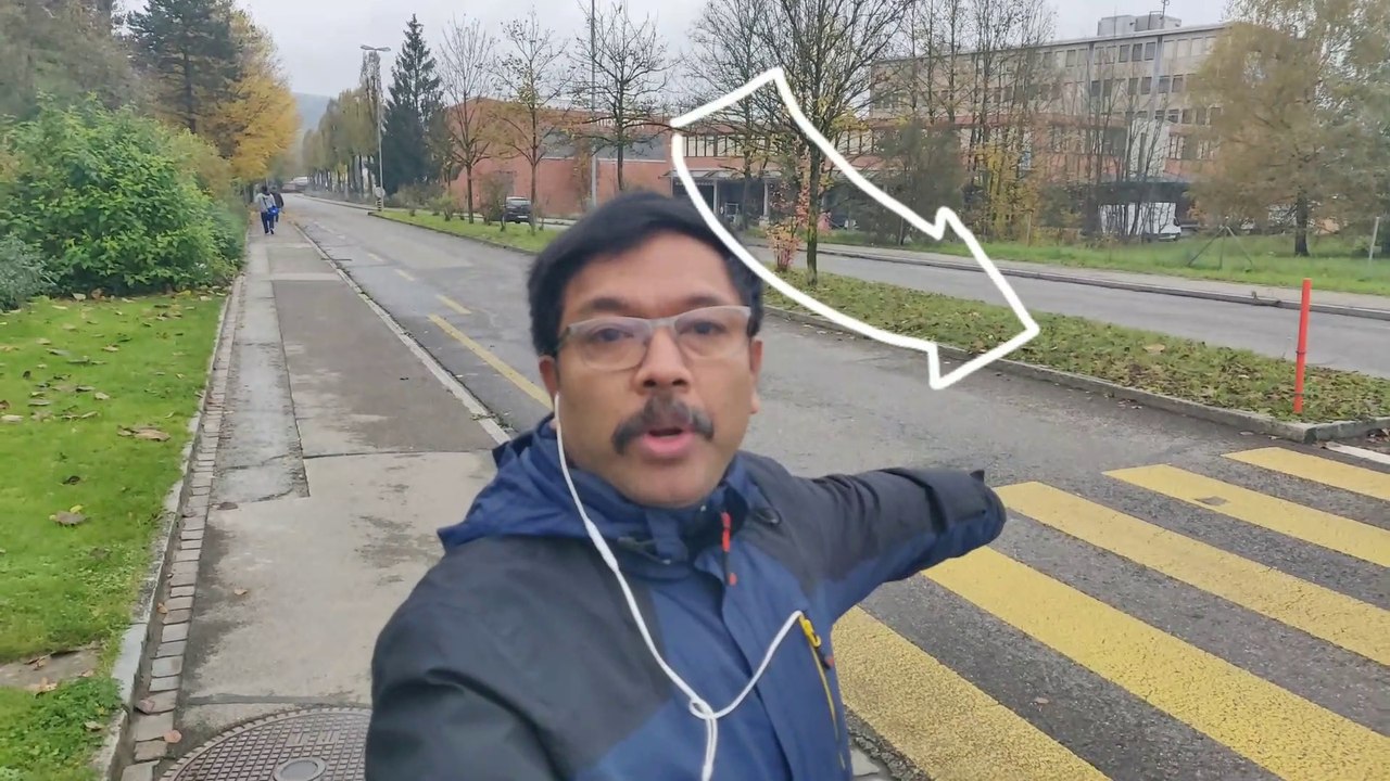 മഞ്ഞുകാലത്ത് സ്വിറ്റ്സർലാന്റിലെ റോഡിനു നടുവിൽ കുത്തിവെക്കുന്ന മഞ്ഞ വടി