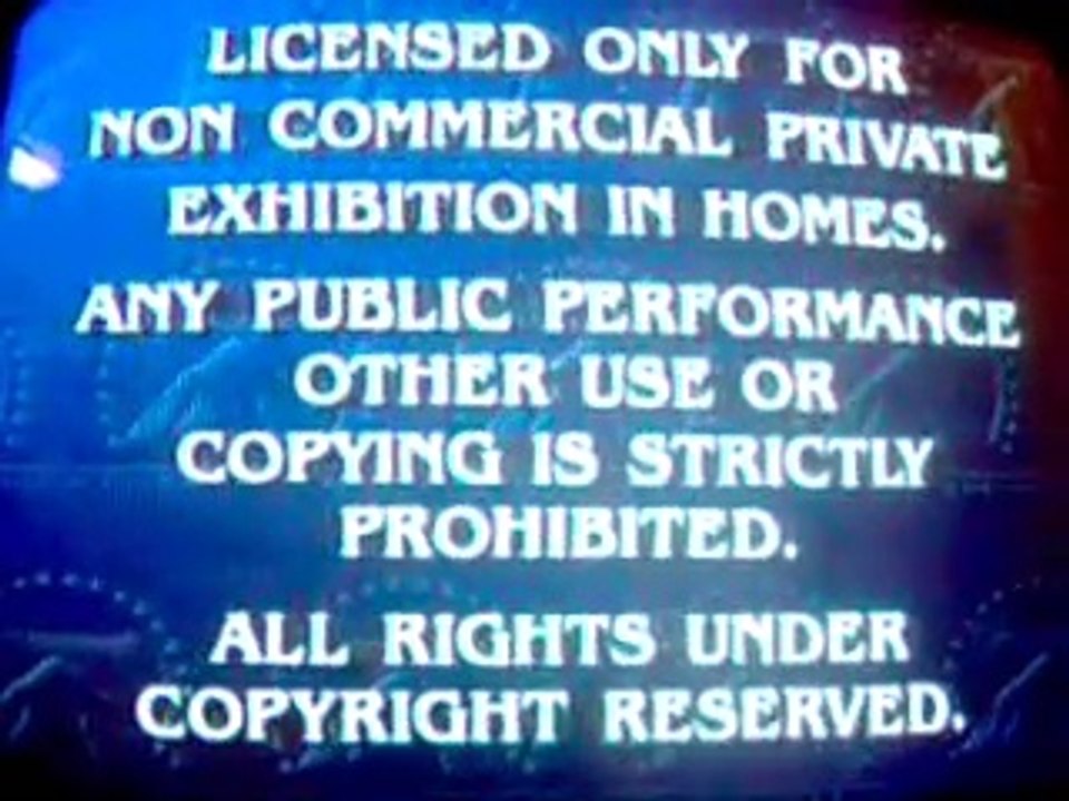 Warning Paramount Home Video 1990s