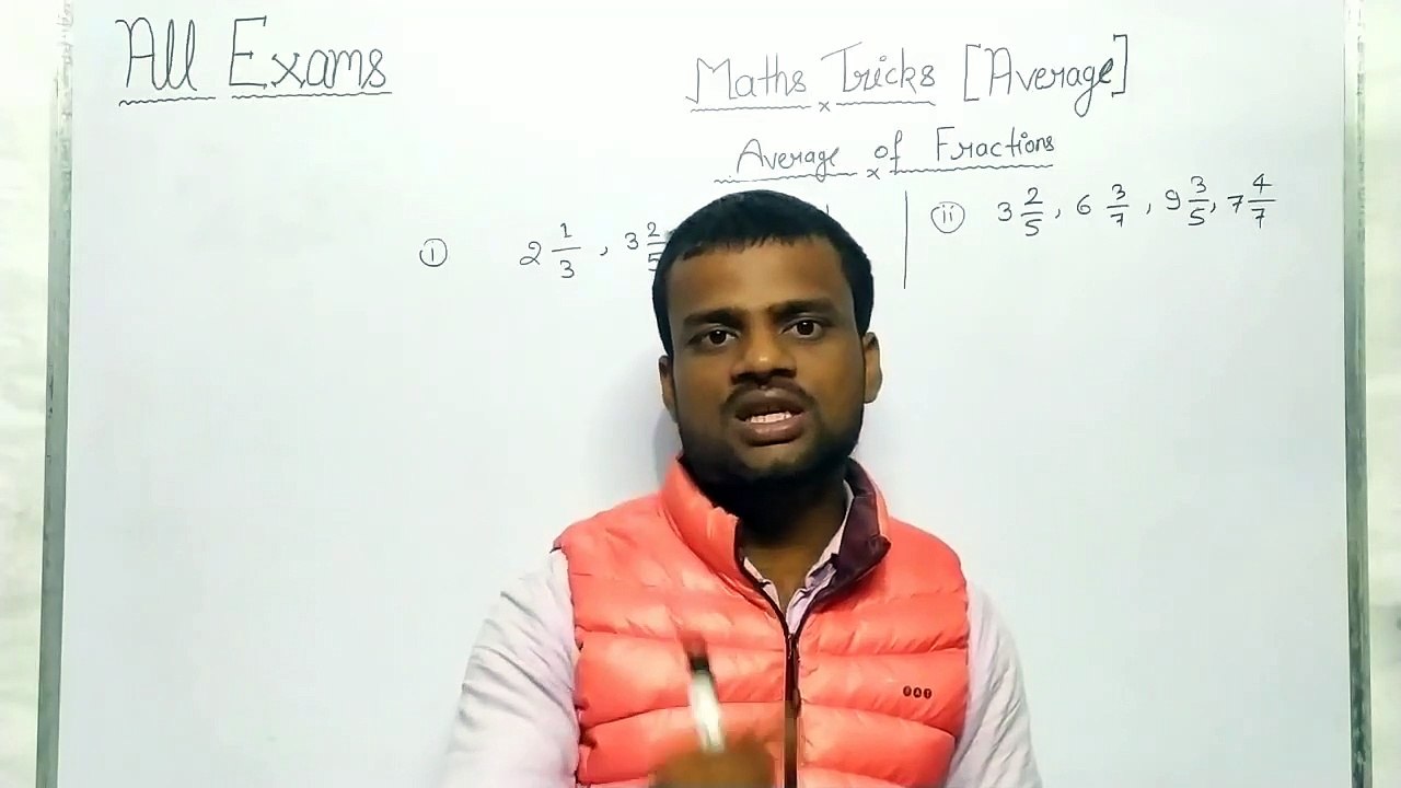 Average Of Fraction Shortcut Tricks | Average for all competitive exams